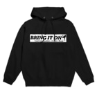 ベースボールプレーヤーMOTOのBRING IT ON(White) Hoodie