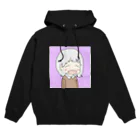 うにぶどうの白の眠たい女の子 Hoodie