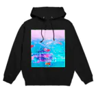 NEON LIGHT STARSの胸に金魚鉢を抱える Hoodie