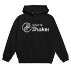 nowhitonの【DOGGYM Shake!】シンプルロゴ（白） Hoodie