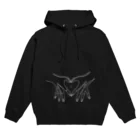 SANKAKU DESIGN STOREのお腹に赤ちゃんがいます。 ハートハンド/白 Hoodie