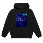 私が見た景色、作ったもののネオン街 Hoodie