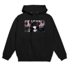 左藤 うずらのBlack doll Hoodie