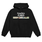 麻雀ロゴTシャツショップ 雀喰 -JUNK-の麻雀の役 七対子白ロゴ Hoodie