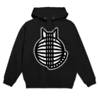 SHOP W　SUZURI店の猫の丸い背中 フーディ Hoodie