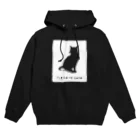 路地裏猫のホワイトねこねこ Hoodie