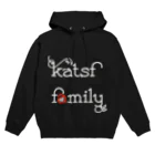 Katsf family samisamiのkatsf-family→白ロゴ パーカー