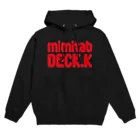 mimitabDECK.Kの耳たぶでっけー（赤ロゴ） パーカー