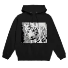 ねこといろいろのホワイトタイガー Hoodie