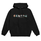 大村イスの妖怪にゃんこ大行進(黒) Hoodie