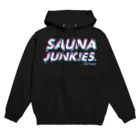 SAUNA JUNKIES | サウナジャンキーズのメルティー・ロゴ（トランスカラー/黒） Hoodie