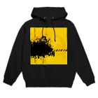 九太。の気まぐれショップの黒黄ペンキくん Hoodie