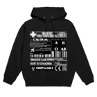 エゴイスト乙女の「輸血パック」　白抜き Hoodie