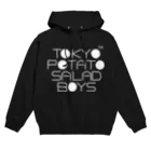 東京ポテトサラダボーイズ公式ショップの東京ポテトサラダボーイズ公式ネオクラシック(白)ロゴ Hoodie