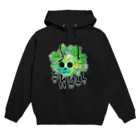 れなしやのGreen melting skull Hoodie