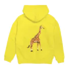 Tania NobukovskiのLONELY GIRAFFE パーカーの裏面