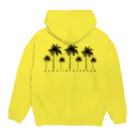 ハワイスタイルクラブの〔Back Print〕 Palm tree Hoodie:back