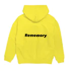 R&MemoryのRememory パーカーの裏面