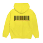 Aimurist のバーコード　必然モンジョ Hoodie:back