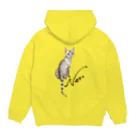 idumi-artの猫　Neco Hoodie:back