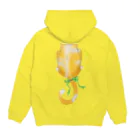 おとぼけ姉さんSHOPのレモン×ケーキ×ニャン子 Hoodie:back