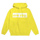 one step.のイエローカラー Hoodie