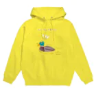 NIKORASU GOのユーモアデザイン「鴨うどんを食べたい」 Hoodie