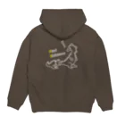 なみのりドラゴン🐉のドラゴンも思わず… Hoodie:back