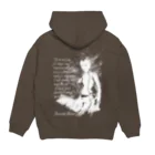 ダイビングタイガーのフリーダイバーWhite Hoodie:back