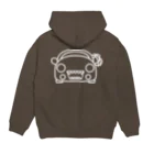 じぇにふぁくとりーの大福みたいなサメ Hoodie:back