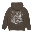 ESPERTOのFIAT Engine white backprint Hoodie:back