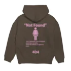 4○△□4 / よんまるさんかくしかくよんの404 Not Found - Girlfriend パーカーの裏面