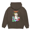 sasabayashi8のサタデーバイトフィーバー フェレット ラバー Hoodie:back