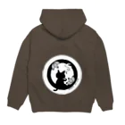 ほっかむねこ屋（アトリエほっかむ）のちゃのみねこ Hoodie:back