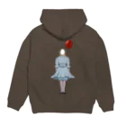 prunelleの風船と女の子 Hoodie:back