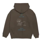 わたじまの釣り人くん Hoodie:back