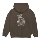 Al!ceの白ありすくりーむ Hoodie:back