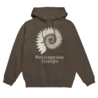 HelicoprionDesign（ヘリコプリオン デザイン）のHelicoprionDesignロゴマークver.1 Hoodie