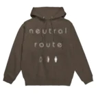 8garage SUZURI SHOPのneutral route [White] パーカー