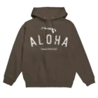 ハワイスタイルクラブのALOHA ISLANDS  WHT LOGO パーカー