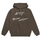 metao dzn【メタヲデザイン】のTHIS TOO SHALL PASS （script）（白） Hoodie