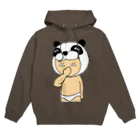 温泉しゃぶしゃぶアウトドアのプププッ、パンダ Hoodie