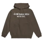 🤍一ノ瀬 彩 🐇⸒⸒ suzuri支店🤍の一ノ瀬彩:LOGO_ﾓﾉｸﾛ【英語ｵﾌｼｬﾙ】 Hoodie