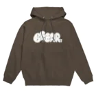 4kakeクリエイティブワーク SUZURI SHOPのBEEAR GA #1 white Hoodie