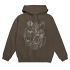 poufferの白線のおやさい Hoodie