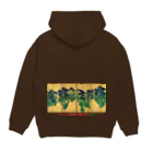 art-Laboの尾形光琳 【世界の名画】燕子花図屏風 琳派 荘厳 ☆日本画☆ 絵画 美術 art Hoodie:back