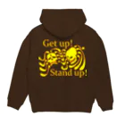 『NG （Niche・Gate）』ニッチゲート-- IN SUZURIのGet up! Stand up!（黄色） パーカーの裏面