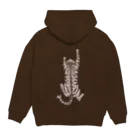 なごの飛び付き猫 Hoodie:back