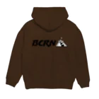 BCRN-westのBCRN-westオリジナルロゴ黒横 Hoodie:back