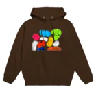  むきむき   地球生活のかしこそうなひとたち Hoodie